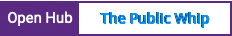 Open Hub project report for The Public Whip