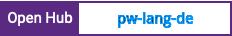 Open Hub project report for pw-lang-de