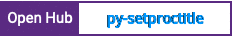 Open Hub project report for py-setproctitle