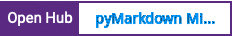 Open Hub project report for pyMarkdown Minisite