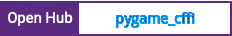 Open Hub project report for pygame_cffi