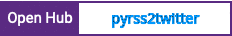Open Hub project report for pyrss2twitter