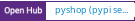 Open Hub project report for pyshop (pypi server)