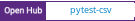 Open Hub project report for pytest-csv