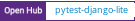 Open Hub project report for pytest-django-lite