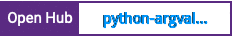 Open Hub project report for python-argvalidate