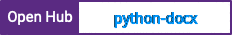 Open Hub project report for python-docx