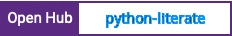 Open Hub project report for python-literate
