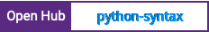 Open Hub project report for python-syntax