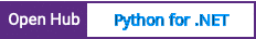 Open Hub project report for Python for .NET