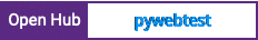 Open Hub project report for pywebtest