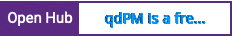 Open Hub project report for qdPM is a free project management tool