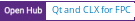 Open Hub project report for Qt and CLX for FPC