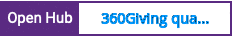 Open Hub project report for 360Giving qualitydashboard