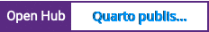 Open Hub project report for Quarto publishing