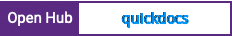 Open Hub project report for quickdocs