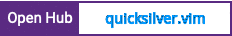 Open Hub project report for quicksilver.vim