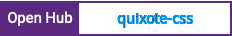 Open Hub project report for quixote-css