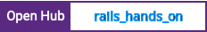 Open Hub project report for rails_hands_on