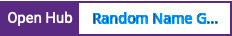 Open Hub project report for Random Name Generator