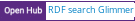 Open Hub project report for RDF search Glimmer