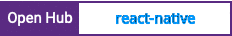 Open Hub project report for react-native