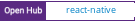 Open Hub project report for react-native