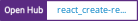 Open Hub project report for react_create-react-app