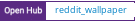 Open Hub project report for reddit_wallpaper