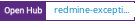 Open Hub project report for redmine-exception-handler-plugin