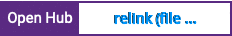 Open Hub project report for relink (file management)