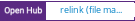 Open Hub project report for relink (file management)