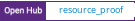 Open Hub project report for resource_proof