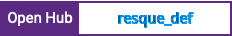 Open Hub project report for resque_def