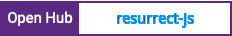 Open Hub project report for resurrect-js