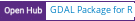 Open Hub project report for GDAL Package for R