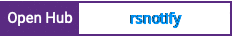 Open Hub project report for rsnotify