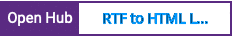 Open Hub project report for RTF to HTML Lite Converter