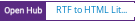 Open Hub project report for RTF to HTML Lite Converter