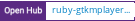 Open Hub project report for ruby-gtkmplayerembed