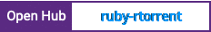 Open Hub project report for ruby-rtorrent