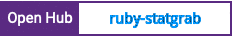 Open Hub project report for ruby-statgrab