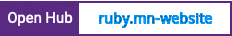 Open Hub project report for ruby.mn-website