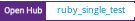 Open Hub project report for ruby_single_test