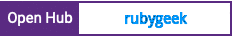 Open Hub project report for rubygeek