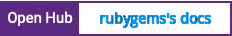 Open Hub project report for rubygems's docs