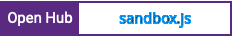 Open Hub project report for sandbox.js
