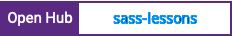 Open Hub project report for sass-lessons