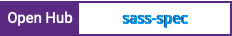 Open Hub project report for sass-spec