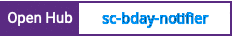 Open Hub project report for sc-bday-notifier
